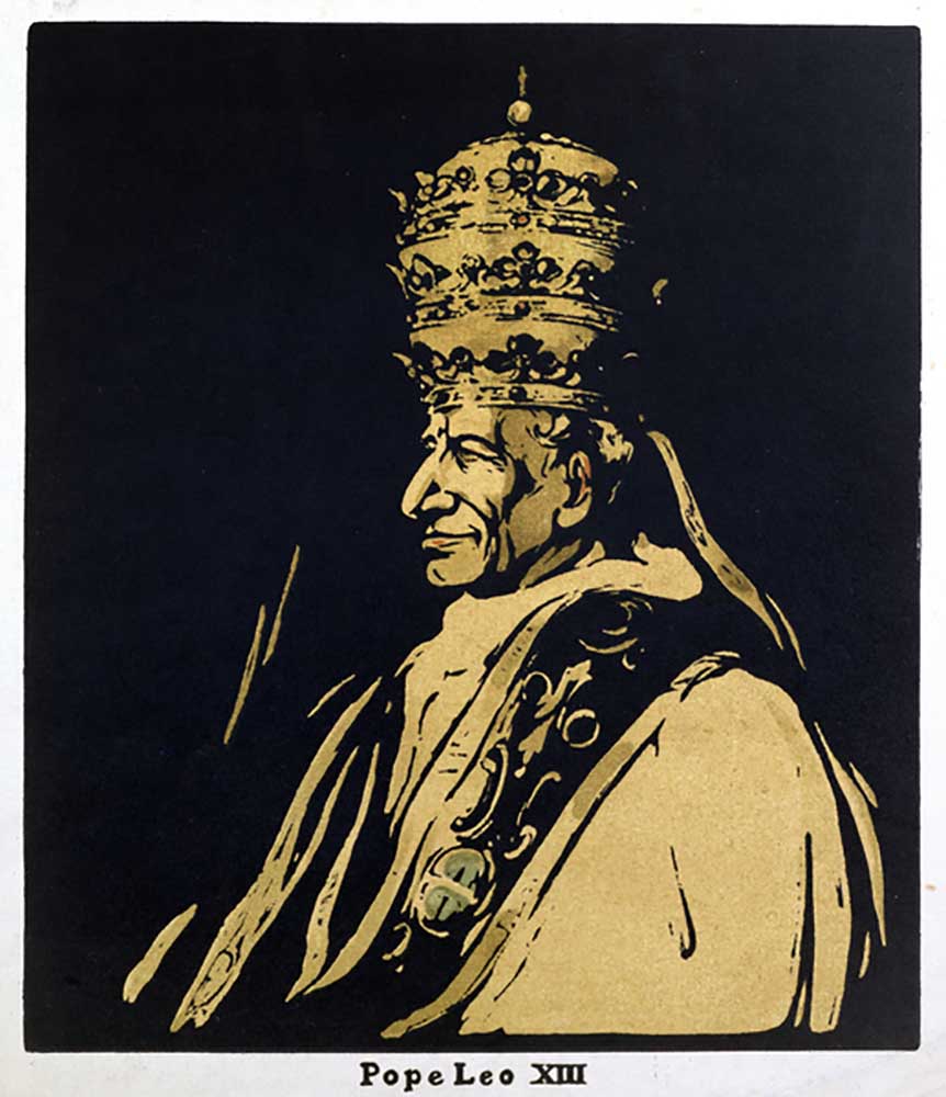 Pope Leo XIII, Gioacchino Vincenzo Raffaele Luigi Pecci (1878-1903) illustration from Twelve Portrai de William Nicholson