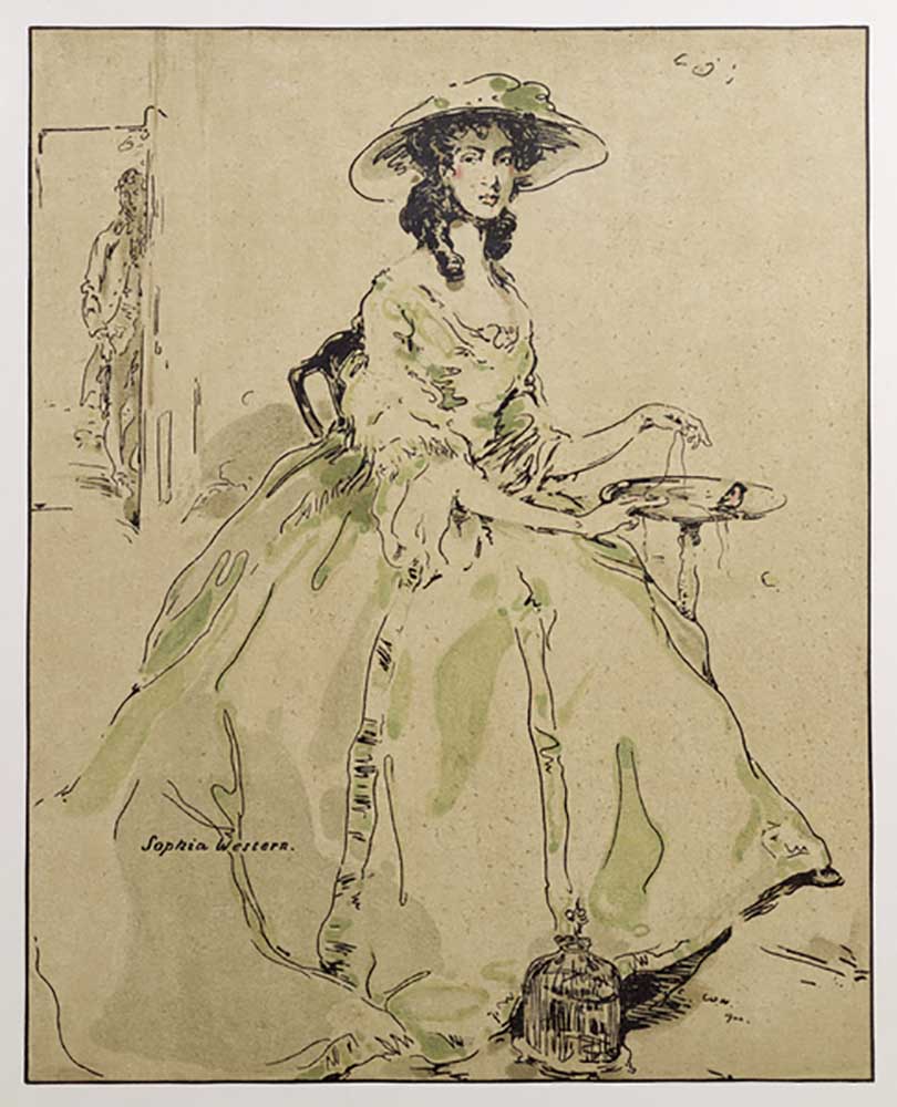 Sophia Western, illustration from Characters of Romance, first published 1900 de William Nicholson
