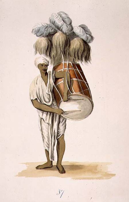 D'Hauk used at Marriages and Religious Ceremonies plate 37 from 'The Costume of Hindostan' by Franz de William Orme