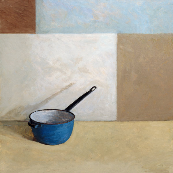 Blue Saucepan (oil on canvas)  de William  Packer