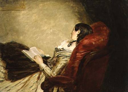 Sketch of the Artist's Wife Asleep in a Chair de William Powel Frith