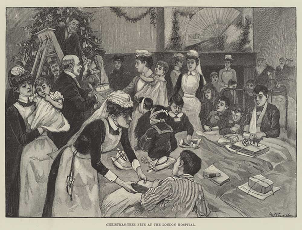 Christmas-Tree Fete at the London Hospital de William Russell