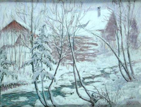Chalets in the Snow de William Samuel Horton