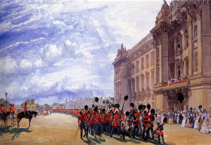 The Return of the Guards from the Crimea, July 1856 de William Simpson