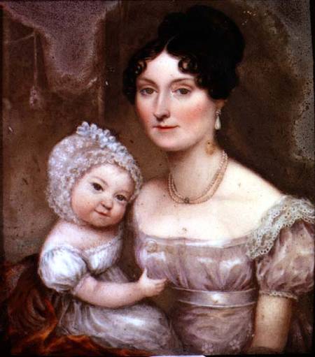 Lady FitzHerbert with one of her youngest children de William the Elder Corden