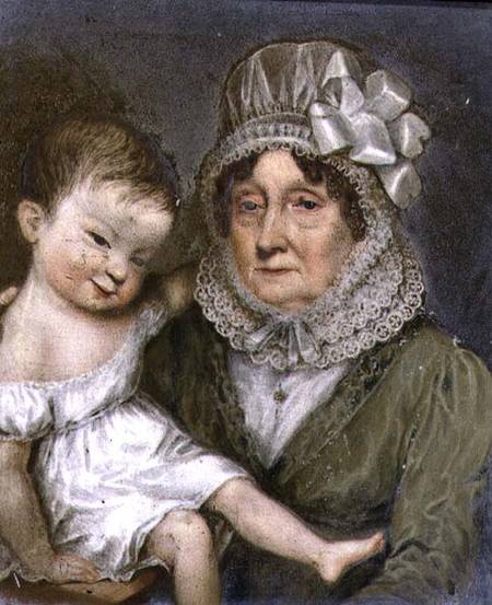 Mother of Agnes FitzHerbert with one of her grandchildren de William the Elder Corden