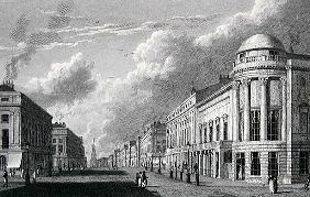 Regent Street, with the Argyle Rooms; engraved by Charles Heath