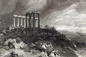 Temple of Minerva Sunium; engraved by J. SaddlerS
