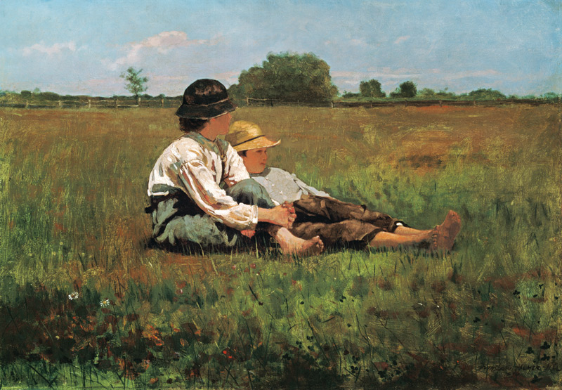 Boys in a Pasture de Winslow Homer