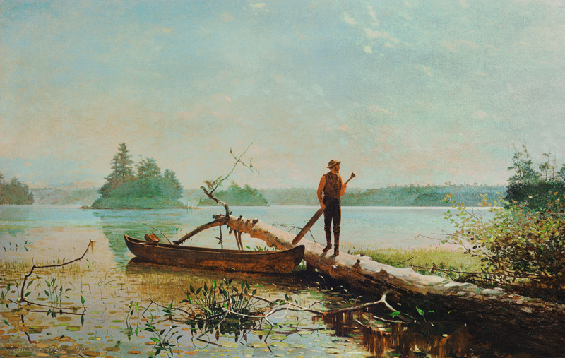 Winslow Homer, An Adirondack Lake de Winslow Homer