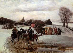 The pilgrimage of the Tsar in spring in the time o de Wjatscheslaw Grigor. Schwarz