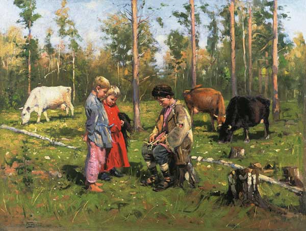 Shepherd Boys de Wladimir Jegorowitsch Makowski