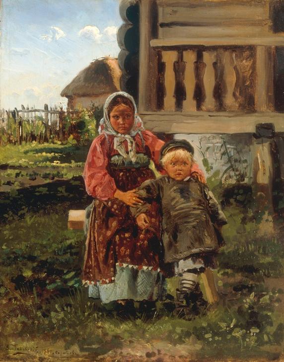 Village Children de Wladimir Jegorowitsch Makowski