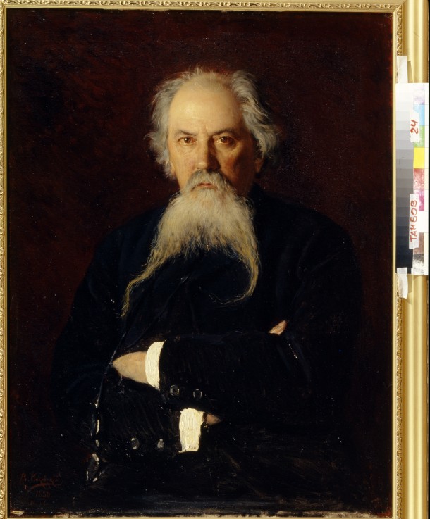 Portrait of the poet Alexey Zhemchuzhnikov (1821-1908) de Wladimir Jegorowitsch Makowski