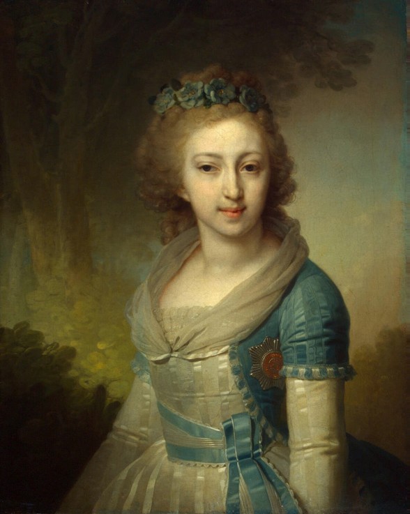 Grand Duchess Elena Pavlovna of Russia (1784-1803), Grand Duchess of Mecklenburg-Schwerin de Wladimir Lukitsch Borowikowski