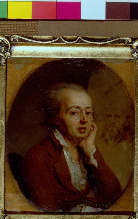 Portrait of the artist Dimitri Levitsky (1735-1822) de Wladimir Lukitsch Borowikowski
