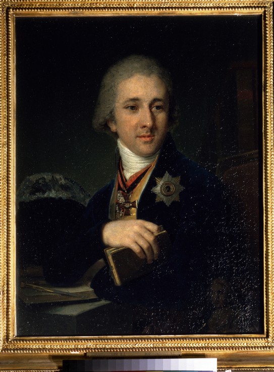 Portrait of the author, freemason Alexander Labzin (1766-1825) de Wladimir Lukitsch Borowikowski