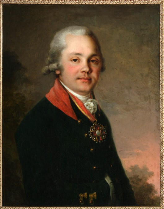 Portrait of Alexander Dmitriyevich Arsenyev de Wladimir Lukitsch Borowikowski
