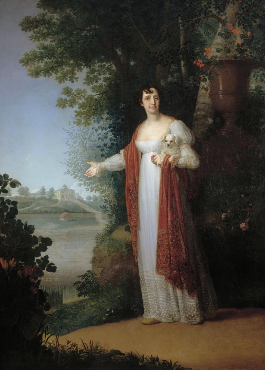 Portrait of Darya Alexeevna Derzhavina de Wladimir Lukitsch Borowikowski