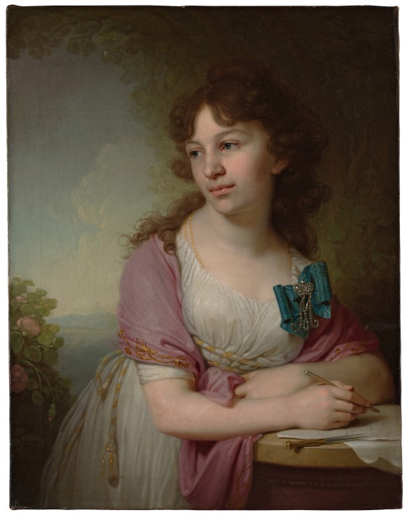 Portrait of Princess Yekaterina Alexeyevna Dolgorukova (1781-1860), née Countess Vasilyeva de Wladimir Lukitsch Borowikowski