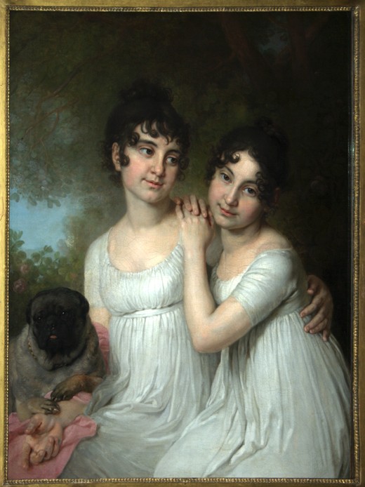 Portrait of Countesses E.A. and A.A. Kurakin de Wladimir Lukitsch Borowikowski