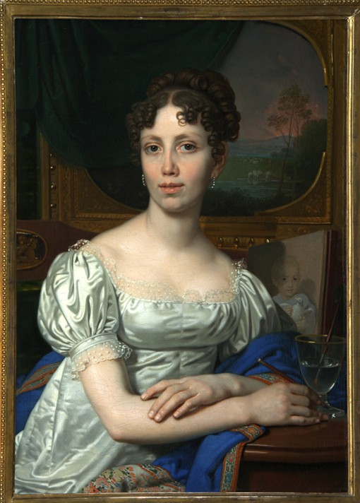 Portrait of Yekaterina Vladimirovna Rodzyanko de Wladimir Lukitsch Borowikowski
