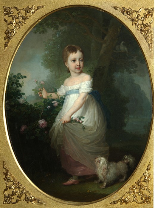 Portrait of Yelena Naryshkina as Child de Wladimir Lukitsch Borowikowski