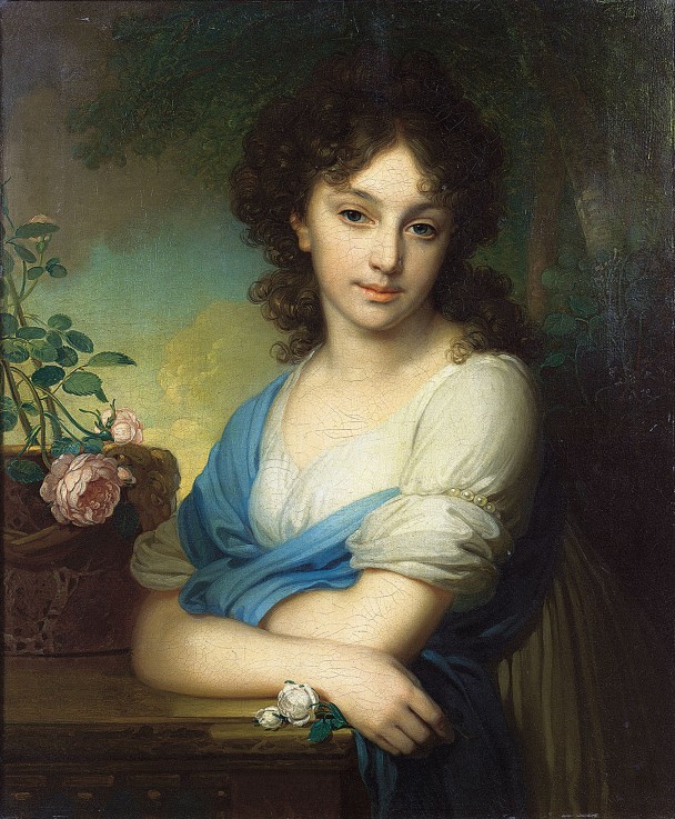 Portrait of Yelena Naryshkina (1785–1855) de Wladimir Lukitsch Borowikowski