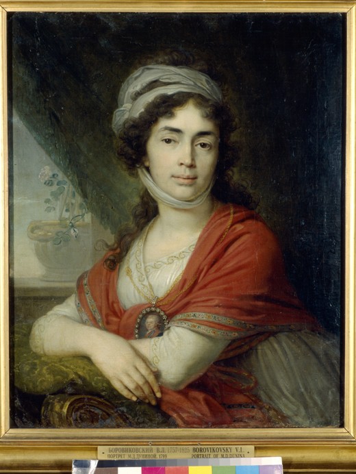 Portrait of Maria (Marfa) Dmitrievna Dunina, née Norova de Wladimir Lukitsch Borowikowski