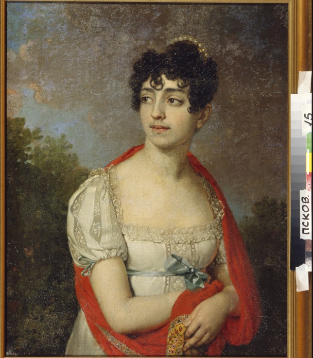 Portrait of Princess Maria Fyodorovna Baryatinskaya de Wladimir Lukitsch Borowikowski