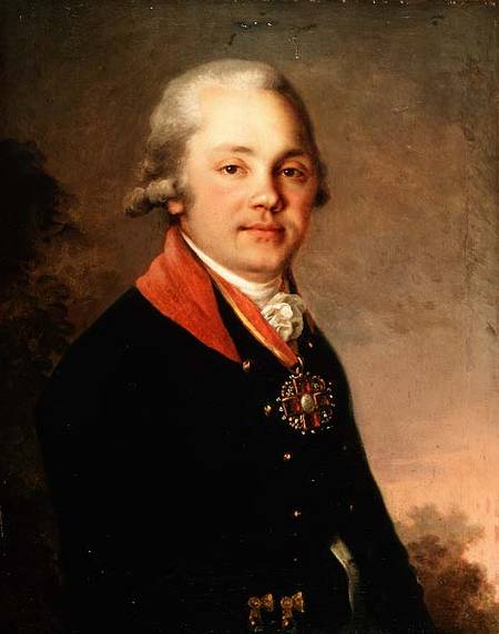 Portrait of Alexander Dmitrievich Arseniev (1766-1823) de Wladimir Lukitsch Borowikowski