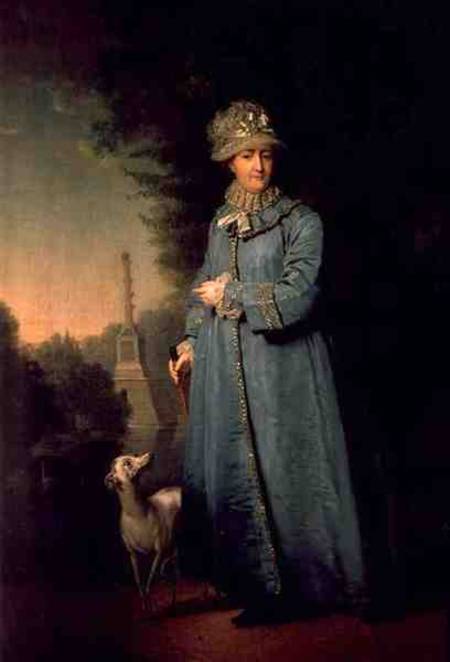 Portrait of Catherine II de Wladimir Lukitsch Borowikowski