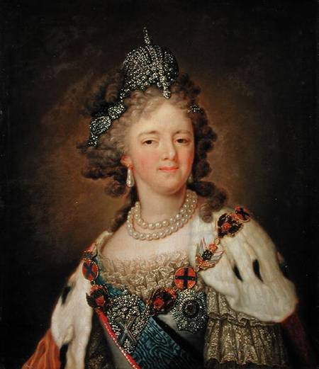 Portrait of Empress Maria Fyodorovna (1759-1828) de Wladimir Lukitsch Borowikowski