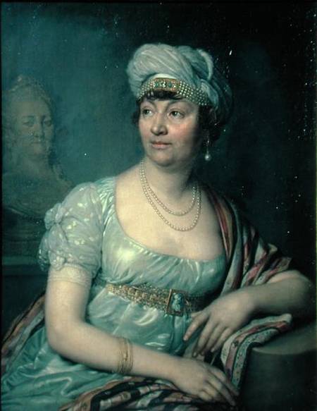 Portrait of Germaine de Stael (1766-1817) de Wladimir Lukitsch Borowikowski