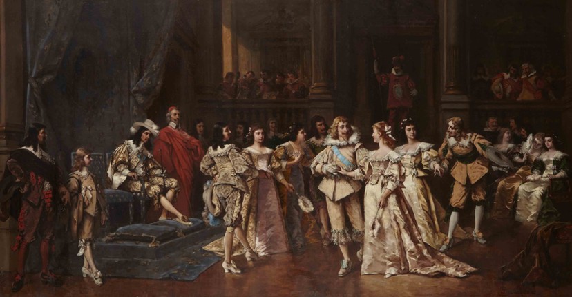 The Ball at the Court of Louis XIII of France de Wladyslaw Bakalowicz