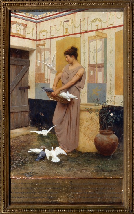 Woman With Doves de Wladyslaw Bakalowicz
