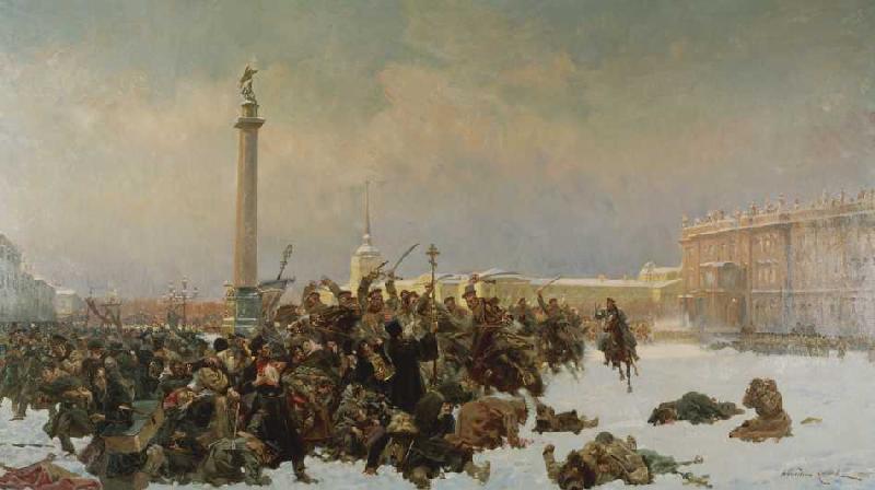Der Petersburger Blutsonntag de Wojciech Kossak