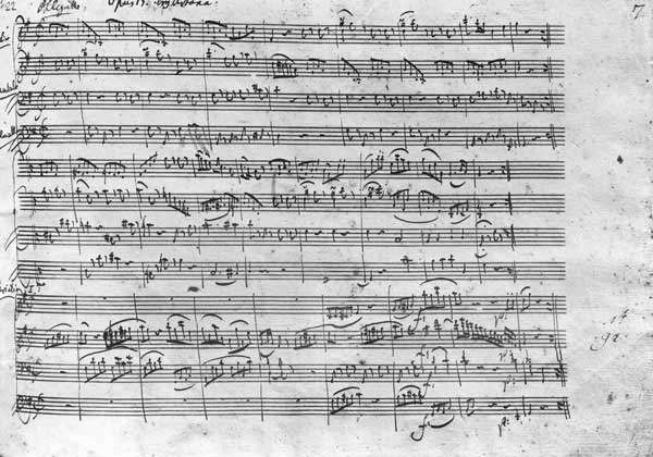 Trio in G major for violin, harpsichord and violoncello (K 496) 1786 (13th page) de Wolfgang Amadeus Mozart
