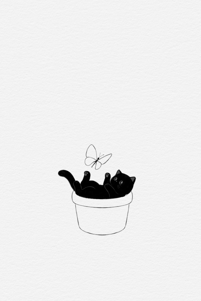 Cute Black Cat de Xuan Thai