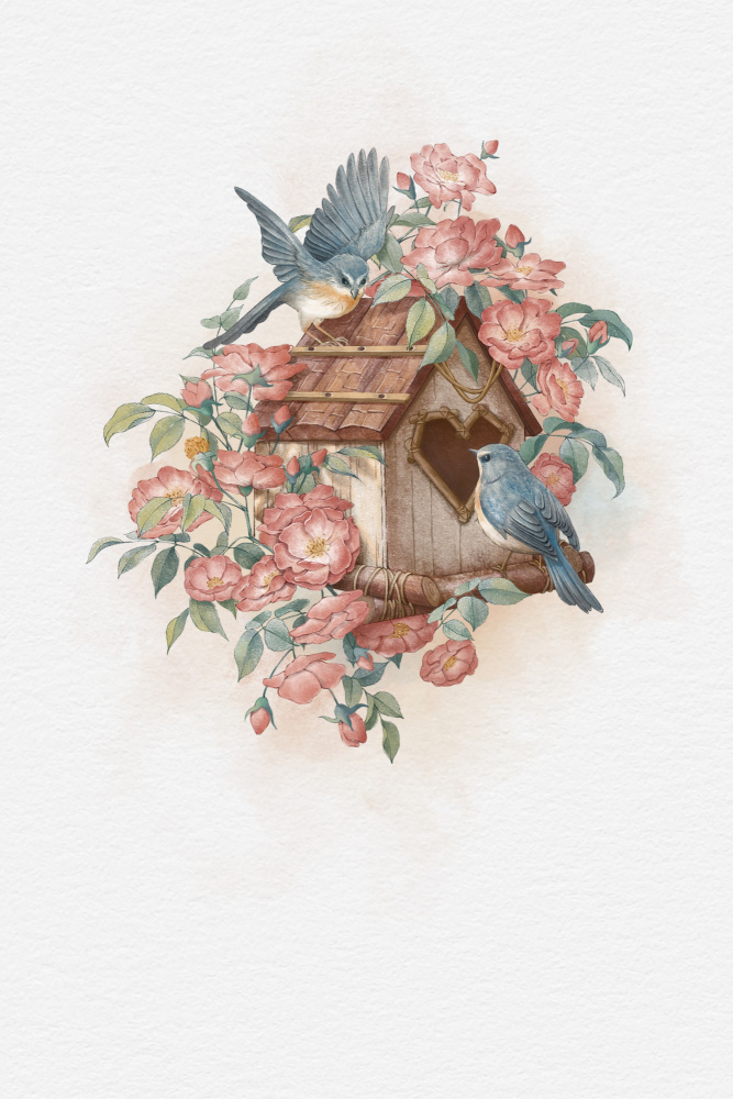 Bird House and rose de Xuan Thai