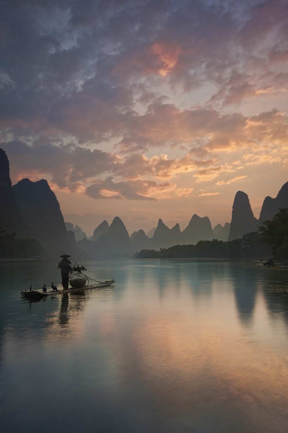 Li River Sunrise de Yan Zhang