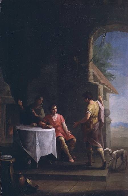 Esau selling his Birthright to Jacob de Zacarias Gonzalez Velazquez