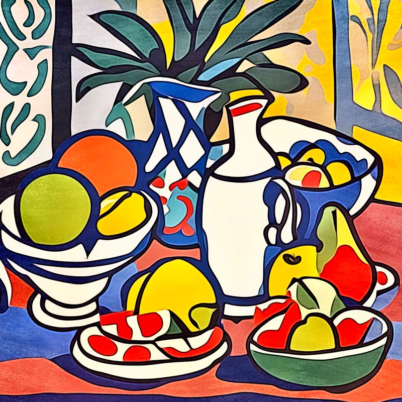Milch und Obst-Matisse inspired de zamart