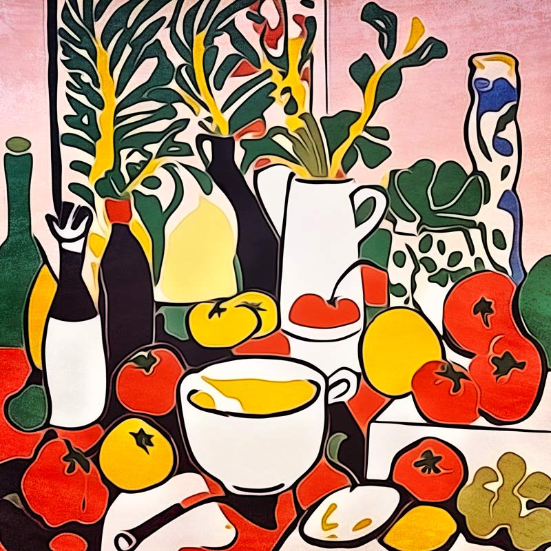 Tomaten in der Küche-Matisse inspired de zamart