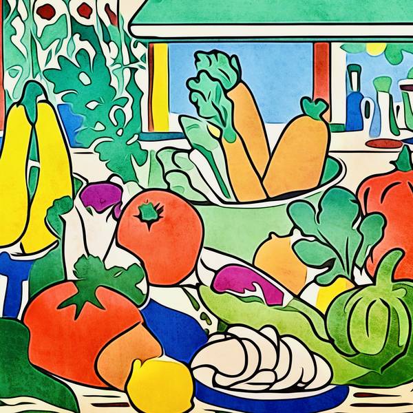 Gesundes Essen-Matisse inspired de zamart