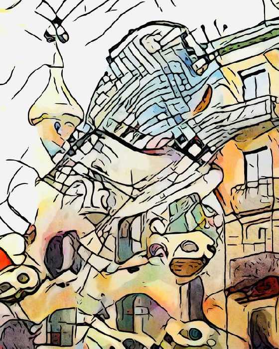 Kandinsky trifft Barcelona, Motiv 4 de zamart