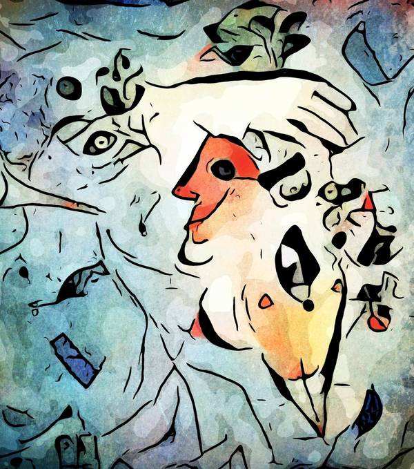 Miro trifft Chagall (Le ciel bleu) de zamart